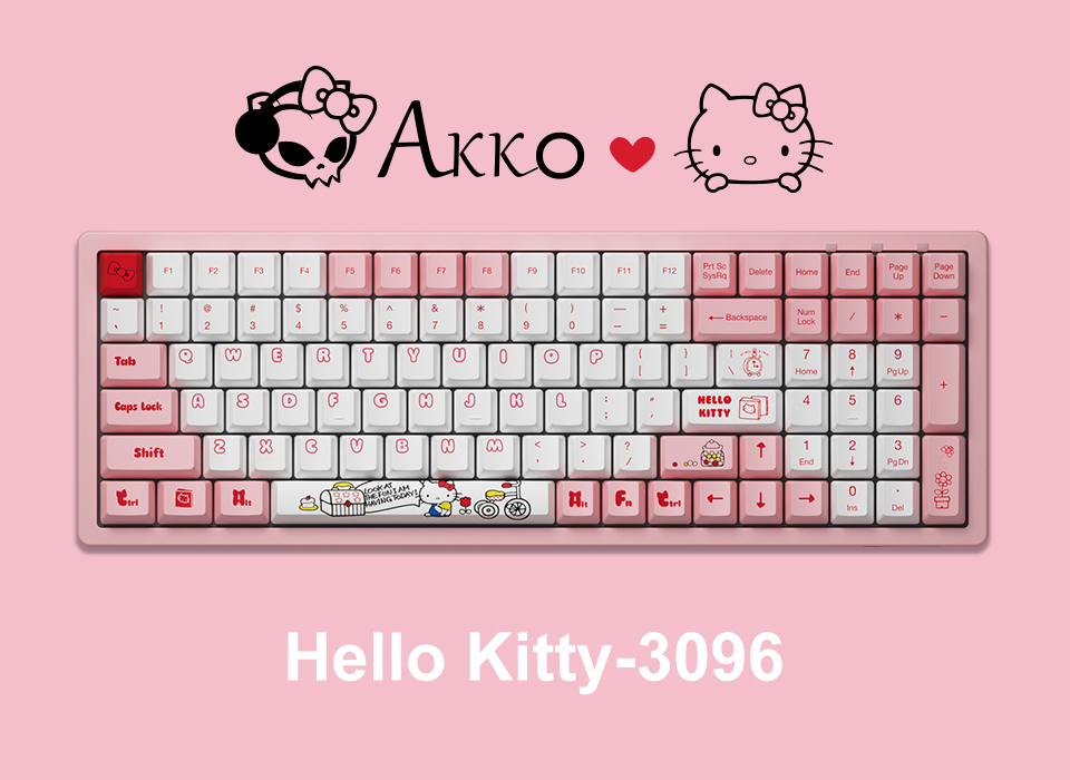 akko keyboard pink