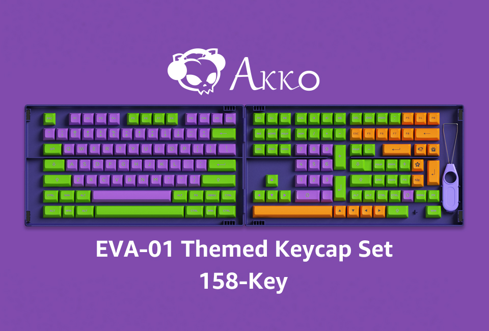 EVA-01 Themed Keycap Set(158-Key) | Akko Official Global Site