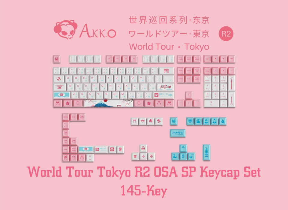 World Tour Tokyo R2 OSA SP Keycap Set(145-key)