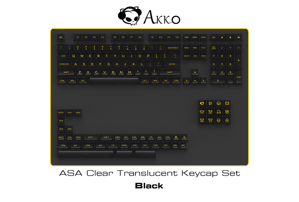 ASA Clear Keycap Set(155-Key)