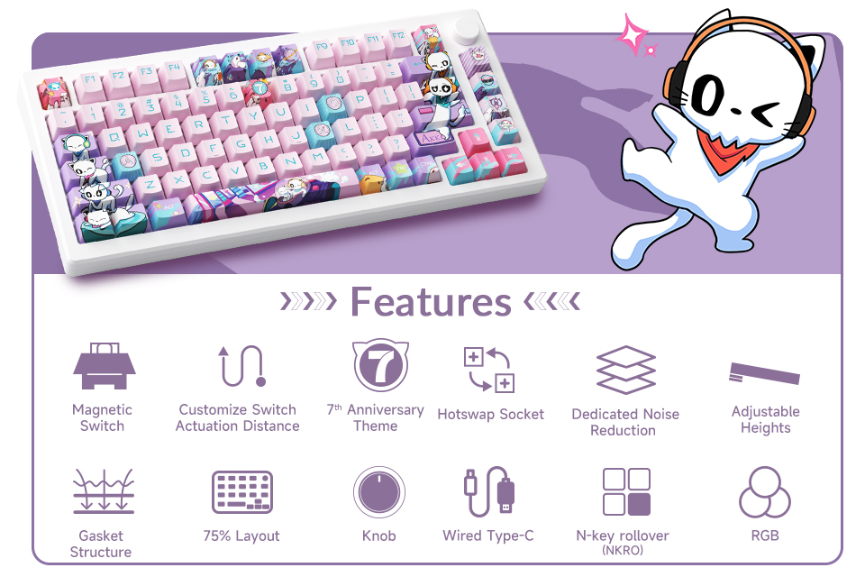 Akko MOD007B-HE Magnetic Switch Mechanical Keyboard – mechkeysshop